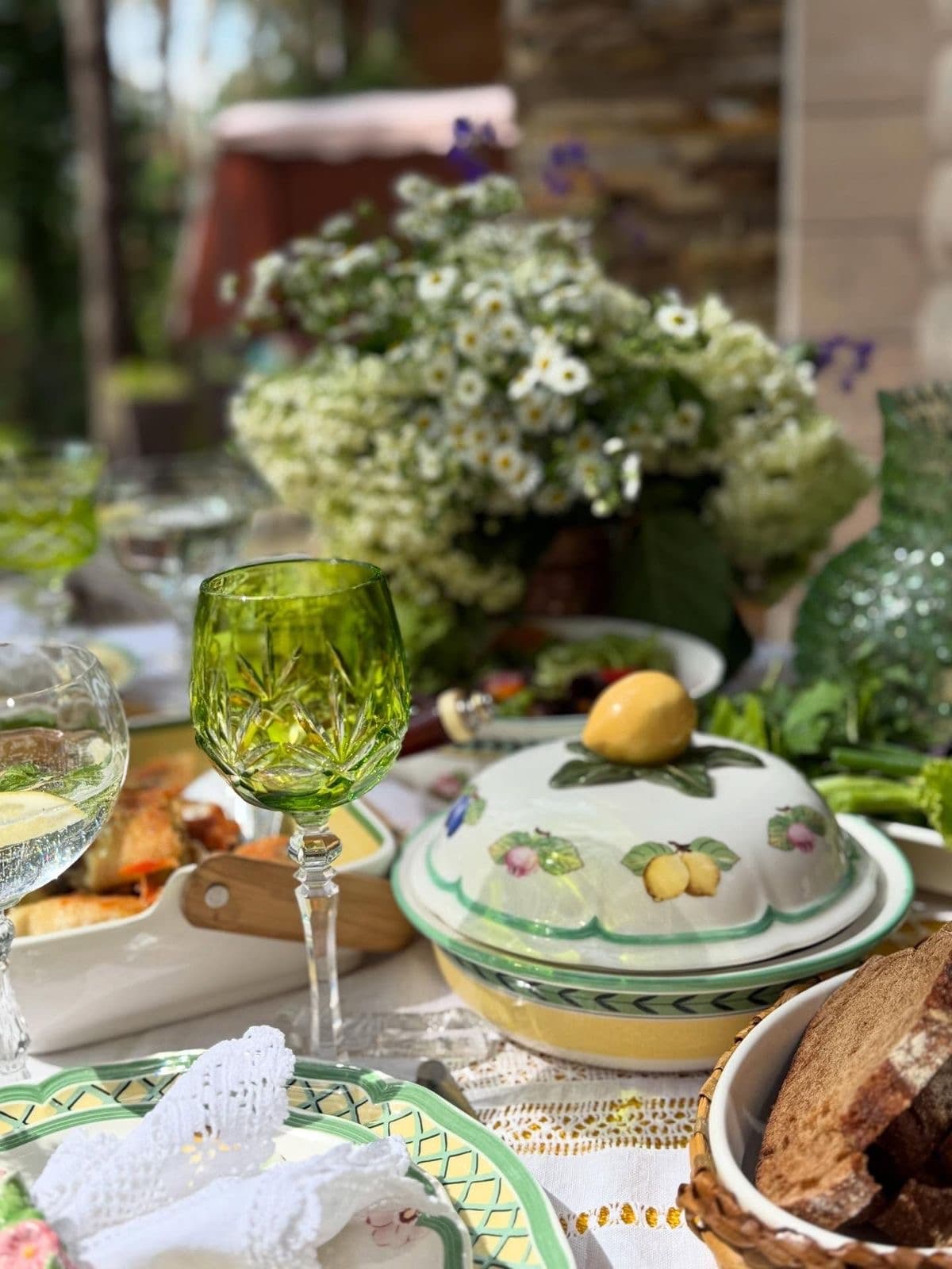Limonli vintage servis